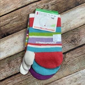 NWT Little Miss Matched Flip Flop Socks